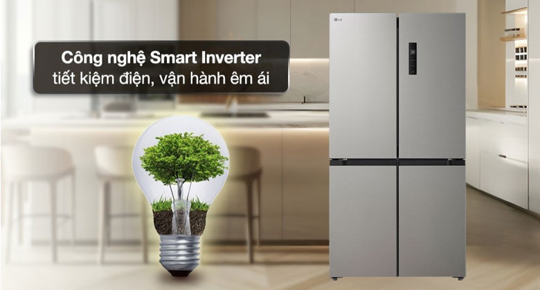 Tủ lạnh LG 4 cánh - Công nghệ tiết kiệm điện