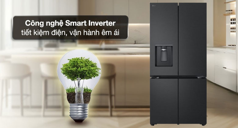 Tủ lạnh LG 4 cánh 571 lít - Công nghệ tiết kiệm điện