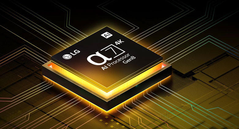 50UA7350PSB - Khám phá sức mạnh và trí thông minh kỳ diệu của Bộ xử lý AI alpha 7 Gen 8