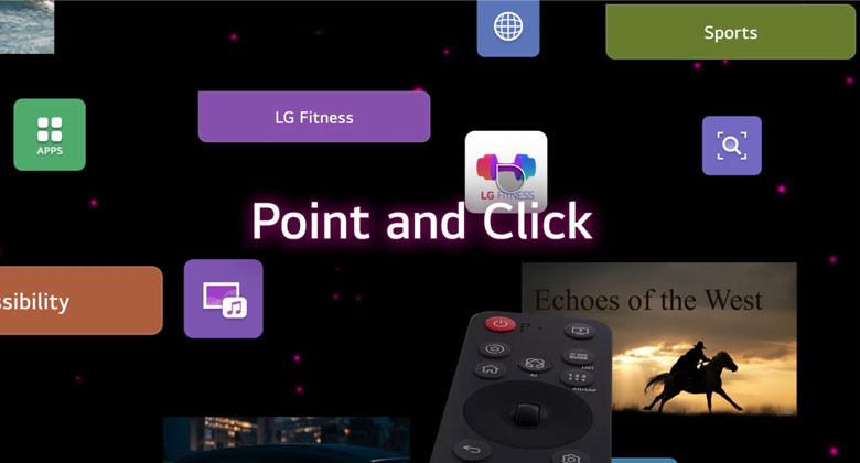 Giá tivi LG - AI Magic Remote giúp hoàn thiện trải nghiệm AI