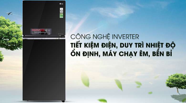 Công nghệ Inverter - Tủ lạnh LG Inverter 393 lít GN-L422GB