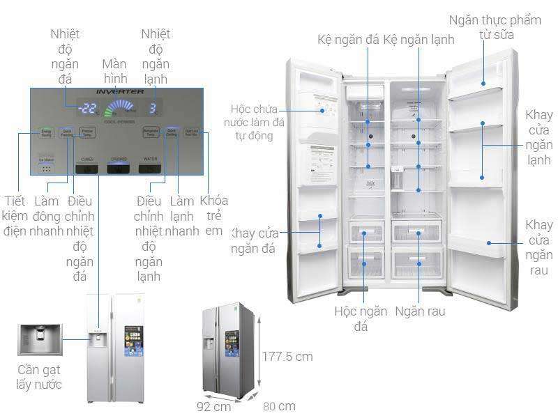Tủ Lạnh Hitachi R-FS800GPGV2GBK