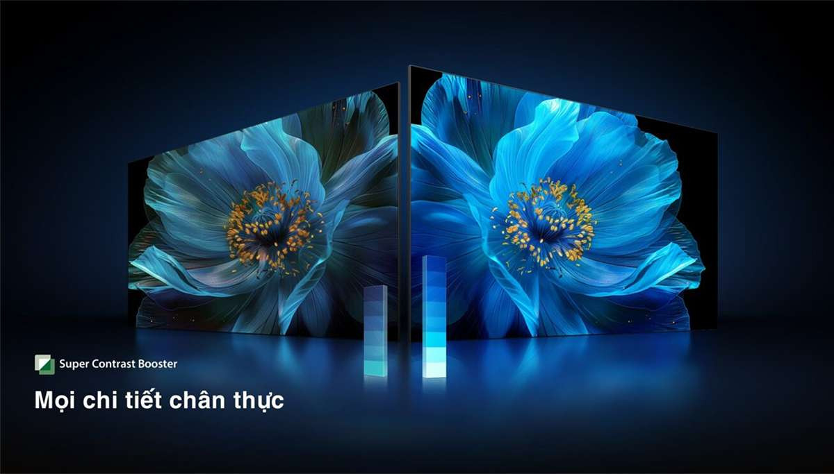 Tivi Toshiba giá rẻ - Super Contrast Booster hỗ trợ tăng cường độ tương phản siêu việt