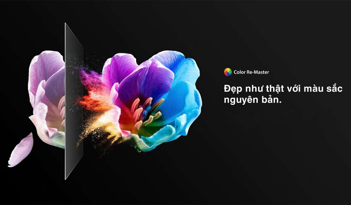 Tivi 55 inch Qled Toshiba - Color Re-Master giúp tivi hiển thị chính xác hơn màu sắc của từng chi tiết