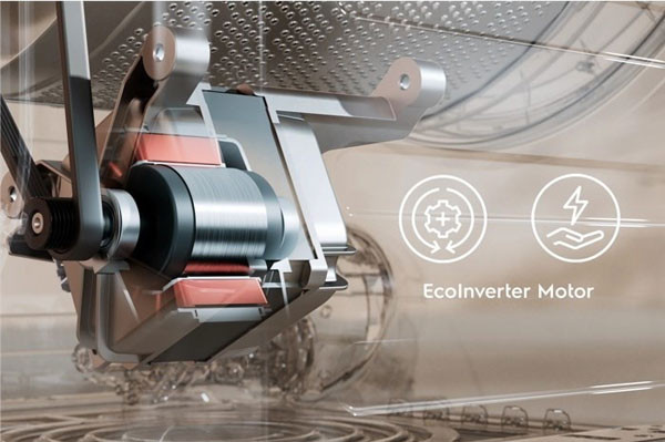 EcoInverter và bảng điều khiển máy giặt Electrolux EWF1124D3EC