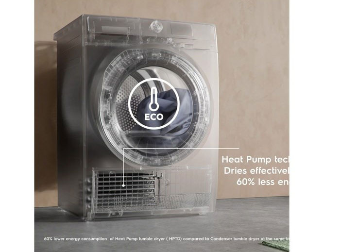 AutoDrain SmartSelect và tiện ích máy sấy Electrolux EDH803J5SCR