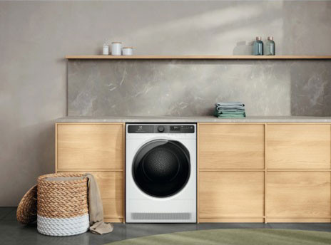 Thiết kế máy sấy bơm nhiệt Electrolux EDH803J5WCR 8 kg UltimateCare 500