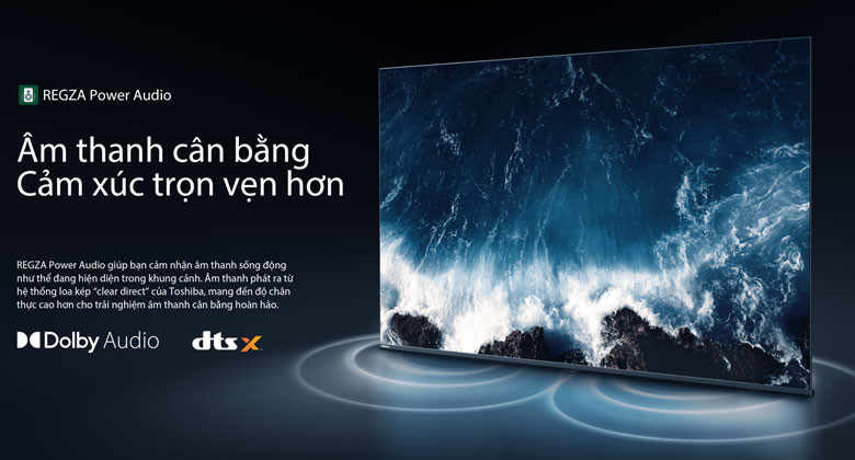 Tivi Toshiba Full HD V35RP - Âm thanh cân bằng Cảm xúc trọn vẹn hơn