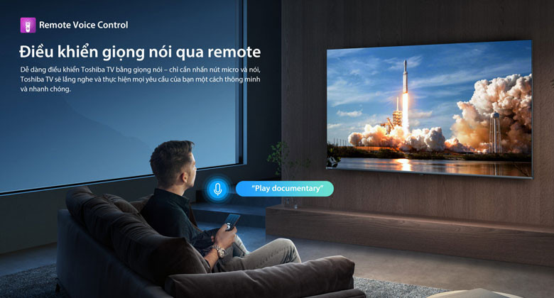 Tivi Toshiba - Điều khiển giọng nói qua remote