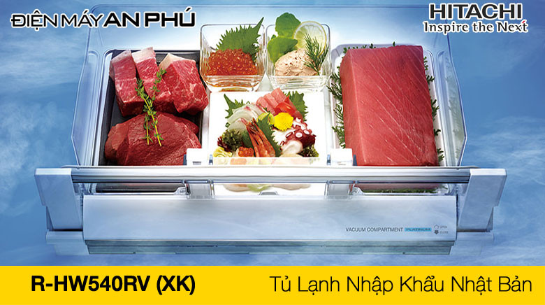 Tủ lạnh 6 cánh Hitachi 540 lít R HW540RV XK giá bao nhiêu? Cập nhật 2025 mới nhất