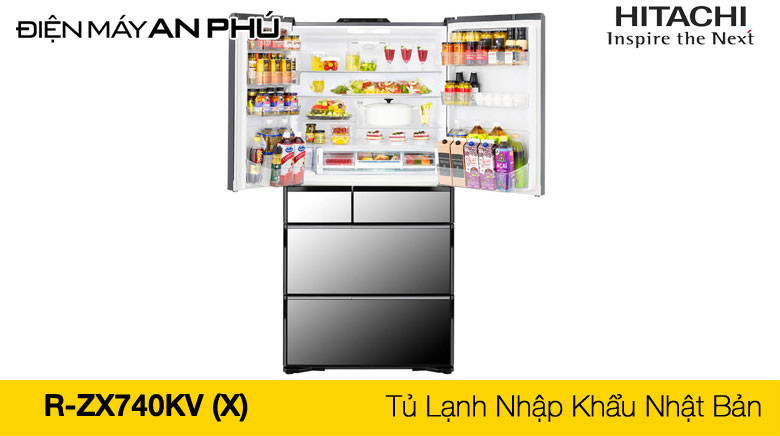 Tủ lạnh Hitachi 6 cánh 735 lít R ZX740KV có còn đang mua thời điểm này hay không?