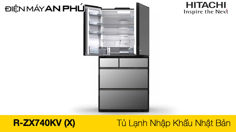 Tủ lạnh Hitachi 6 cánh 735 lít R ZX740KV có còn đang mua thời điểm này hay không?
