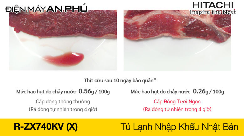 Tủ lạnh Hitachi 6 cánh 735 lít R ZX740KV có còn đang mua thời điểm này hay không?