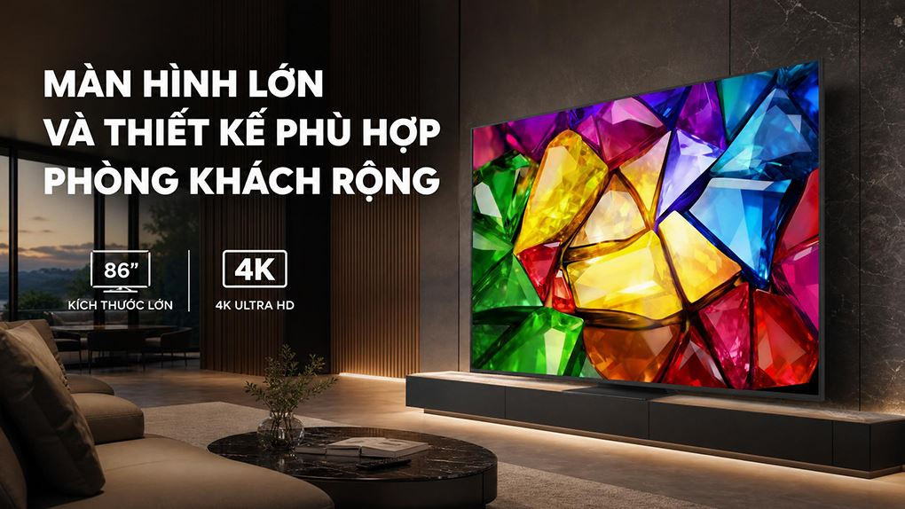Tivi LG 86MRGB86BSA - Phòng khách rộng thêm ấn tượng với màn hình 86 inch