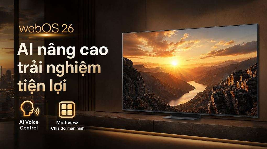 Tivi 86QNED86 - Hệ điều hành webOS 26