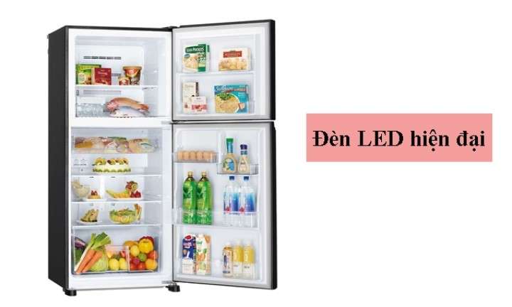 Tủ lạnh Mitsubishi Electric 344 lít MR-FX43EN-GBK-V (2 cửa) - Đèn Led hiện đại