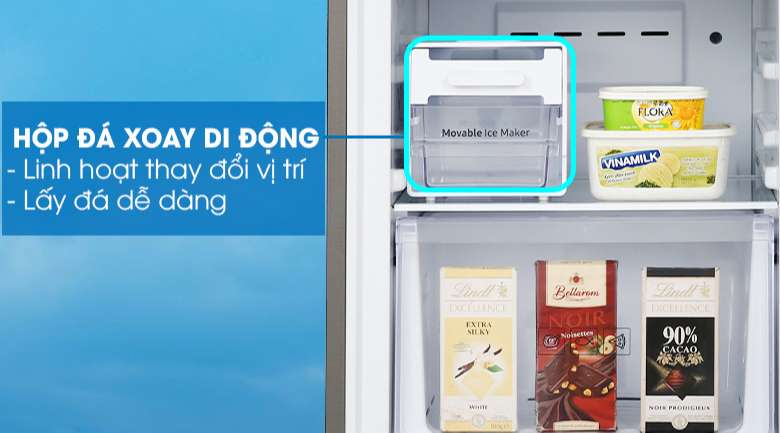Tủ lạnh Samsung mới 2020 - Lấy đá dễ dàng, linh hoạt thay đổi không gian chứa với hộp đá xoay di động