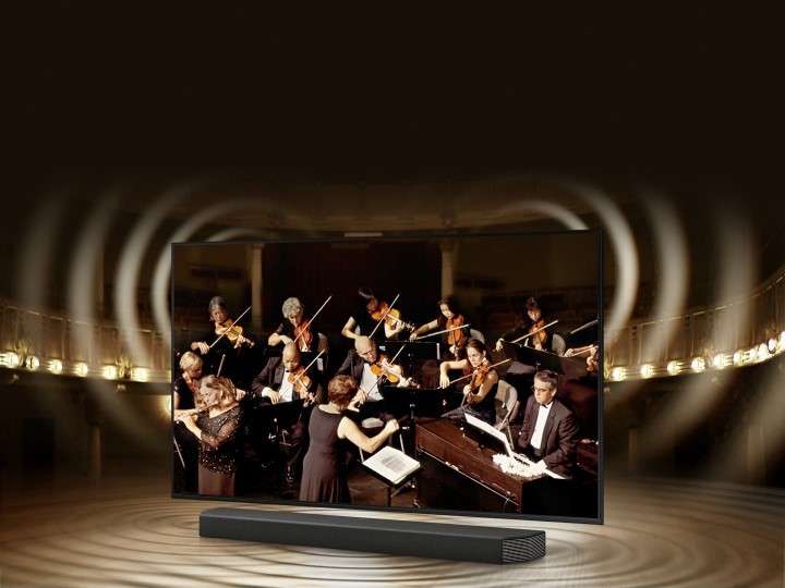 Smart Tivi Samsung 4K 55 inch UA55AU7000 - Công Nghệ Q-Symphony