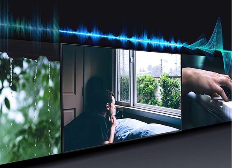 Công nghệ Adaptive Sound - Smart Tivi Samsung 4K 50 inch UA55AU8000
