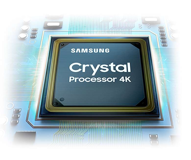 Bộ xử lý Crystal 4K - Smart Tivi Samsung 4K 50 inch UA55AU8000