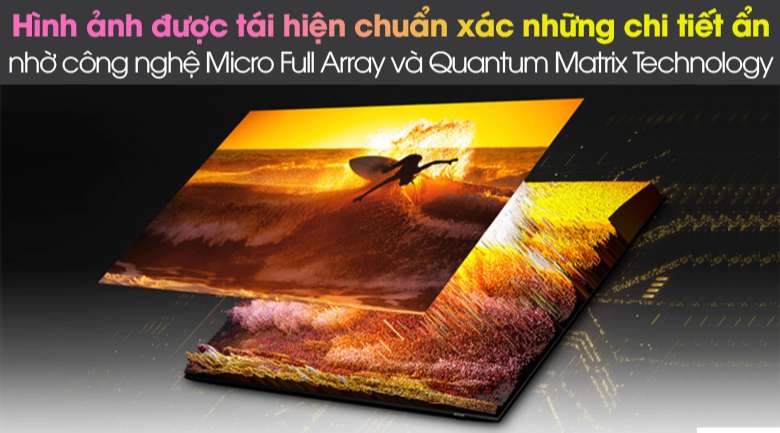 Micro Full Array với Quantum Matrix Technology - Smart Tivi Neo QLED 4K 75 inch Samsung QA75QN85A