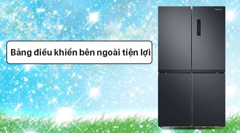 Tủ lạnh Samsung Inverter 488 lít RF48A4000B4/SV - Bảng điều khiển nhiệt độ tiện lợi