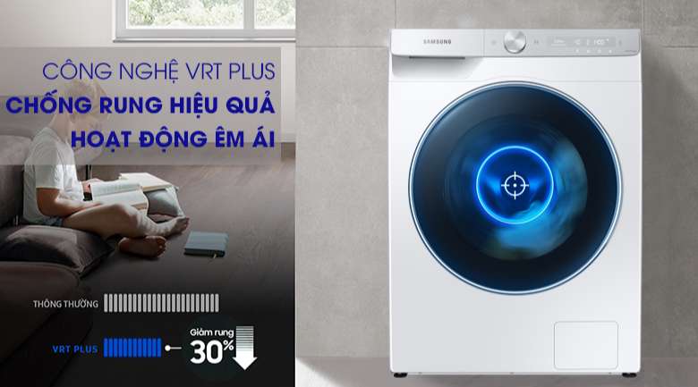Máy giặt Samsung WW90TP54DSH/SV - hoạt động êm ái