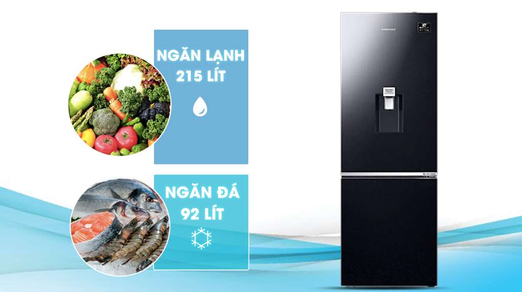 Tủ lạnh Samsung Inverter 307 lít RB30N4190BU/SV - Phù hợp cho gia đình từ 3 - 4 người