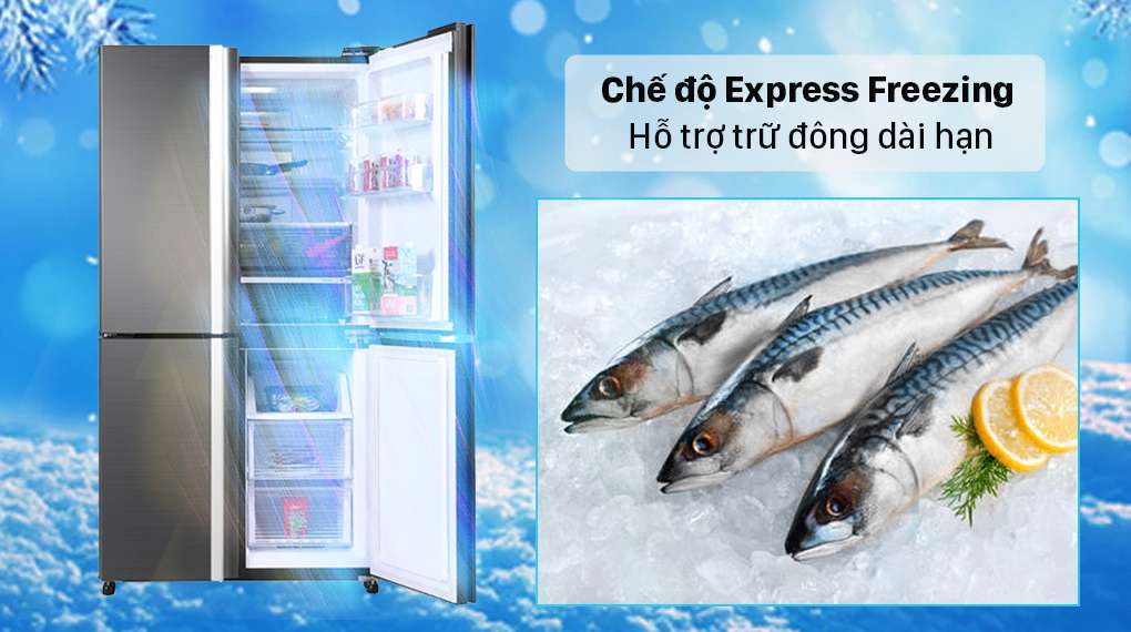 Tủ lạnh Sharp Inverter 525 lít SJ-FX600V-SL - Chế độ Express Freezing