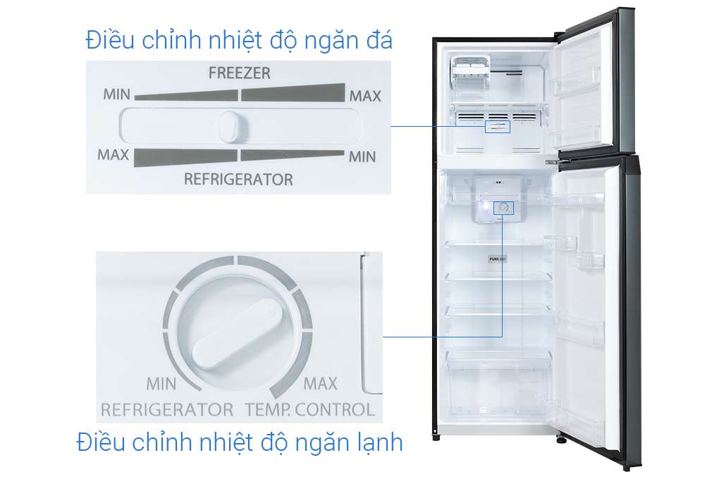 Tủ lạnh Toshiba Inverter 253 lít GR-RT329WE-PMV(52) - Chính hãng