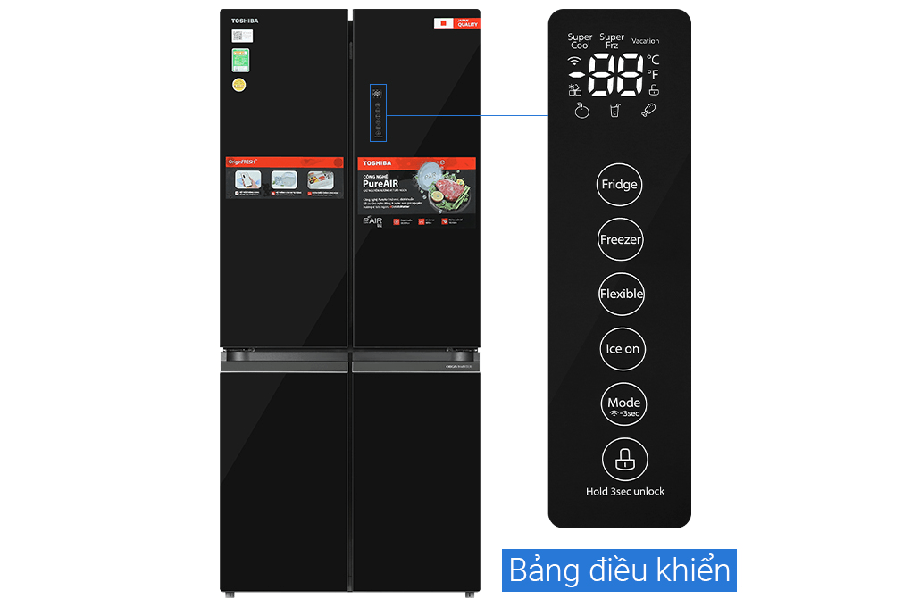 Tủ lạnh Toshiba Inverter 515 lít GR-RF665WIA-PGV(22)-XK - Chính hãng