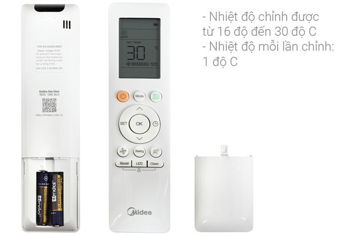 Điều hòa Midea 1 chiều inverter 18000BTU MSAGA-18CRDN8 - Chính hãng