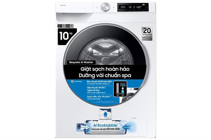 Máy giặt Samsung AI EcoBubble Inverter 10 kg WW10DG6U34LESV - Mới 2025