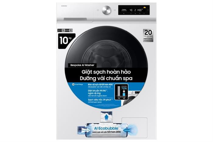Máy giặt Samsung Bespoke AI EcoBubble Inverter 10 kg WW10DB7U34GWSV - Mới 2025