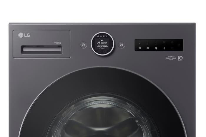 Máy giặt sấy LG Inverter giặt 17 kg - sấy 10 kg F2517RNTG - Chính hãng