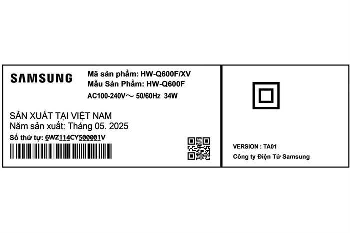 Bộ loa thanh Samsung HW-Q600F 380W - Chính hãng